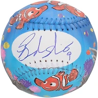 Brandon Nimmo New York Mets Autographed Baseball - Art by Stadium Custom Kicks - Limited Edition 1 of 1 - XP14005694