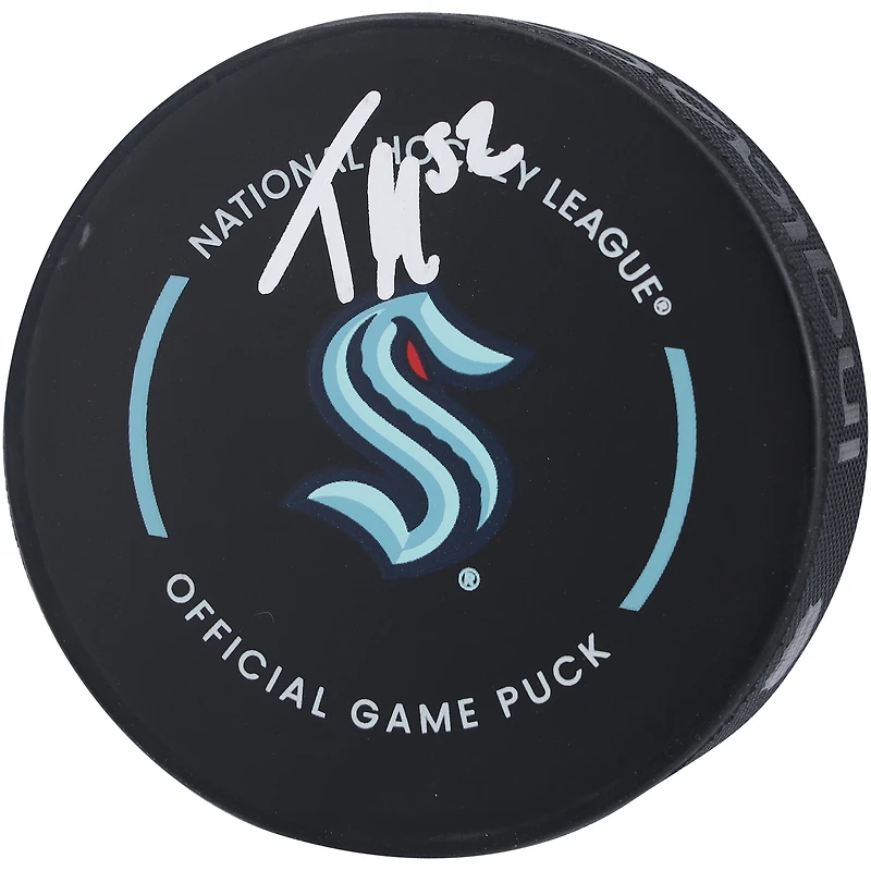 Tye Kartye Seattle Kraken Autographed Official Game Puck