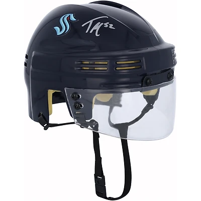 Tye Kartye Seattle Kraken Autographed Navy Mini Helmet