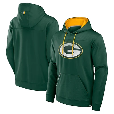 Men's Fanatics Green Green Bay Packers Defender Pullover Hoodie