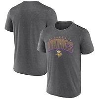 Men's Fanatics Heather Charcoal Minnesota Vikings Faded Dot Arch T-Shirt