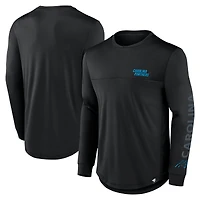 Men's Fanatics Black Carolina Panthers Blackout Long Sleeve T-Shirt