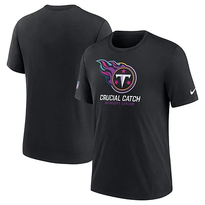 Men's Nike Black Tennessee Titans 2024 NFL Crucial Catch T-Shirt