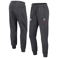 Men's Nike Anthracite Kansas City Chiefs 2024 Sideline Club Pants