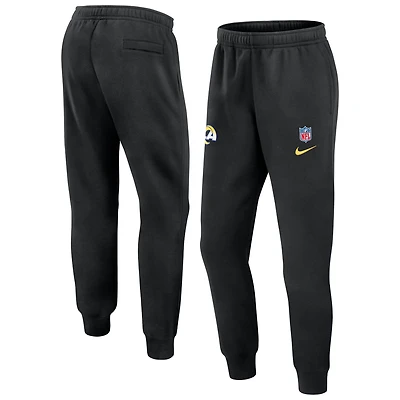 Men's Nike Black Los Angeles Rams 2024 Sideline Club Pants