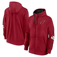 Men's Nike Cardinal Arizona Cardinals Primetime Club Full-Zip Hoodie