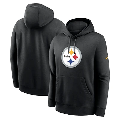 Men's Nike Black Pittsburgh Steelers Primetime Club Logo Hoodie
