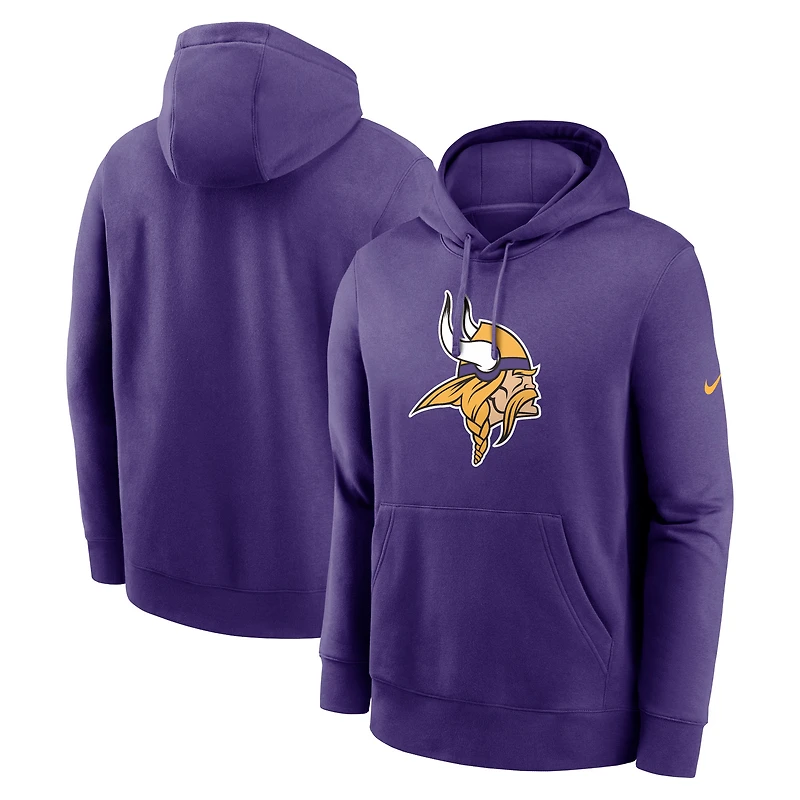 Men's Nike Purple Minnesota Vikings Primetime Club Logo Hoodie