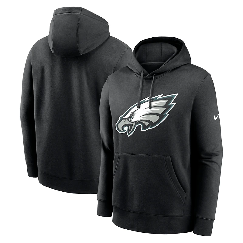 Men's Nike Black Philadelphia Eagles Primetime Club Logo Hoodie