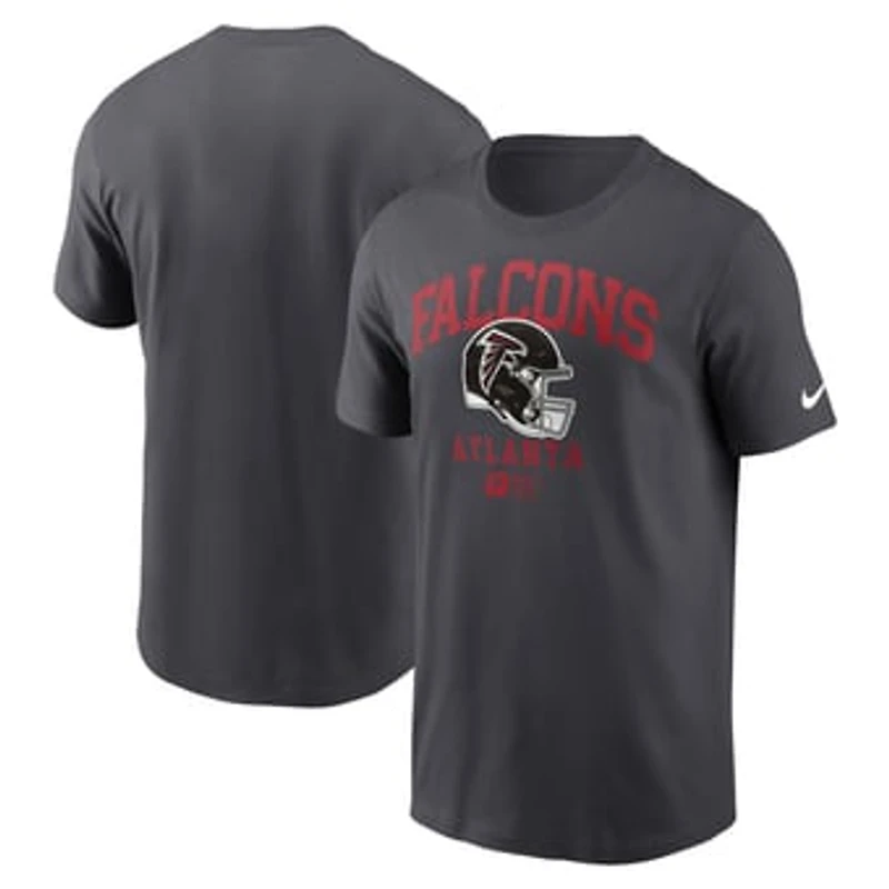 Men's Nike Anthracite Atlanta Falcons Helmet Essential T-Shirt