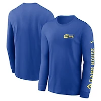 Men's Nike Royal Los Angeles Rams All Out Long Sleeve T-Shirt