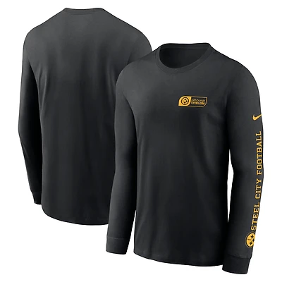 Men's Nike Black Pittsburgh Steelers All Out Long Sleeve T-Shirt