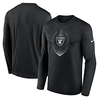Men's Nike Black Las Vegas Raiders Icon Legend Performance Long Sleeve T-Shirt