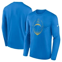 Men's Nike Powder Blue Los Angeles Chargers Icon Legend Performance Long Sleeve T-Shirt