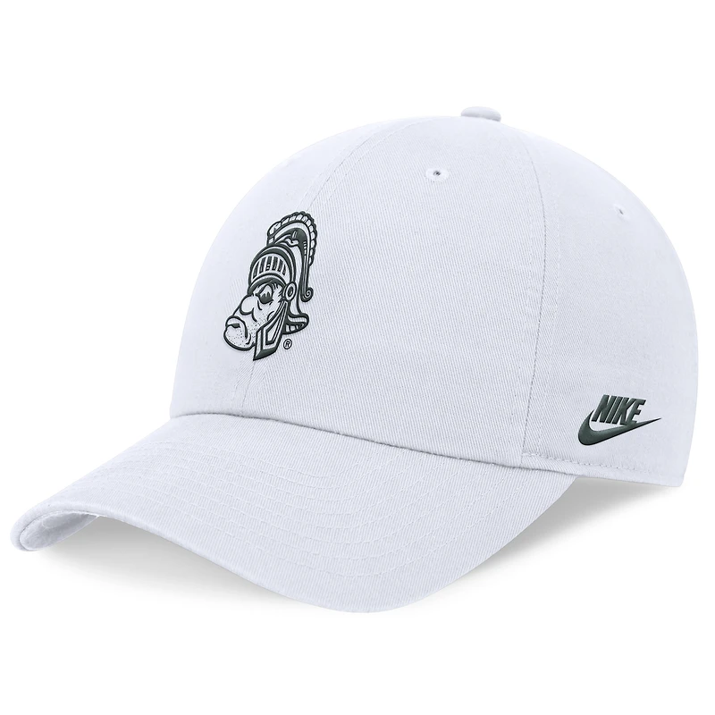 Men's Nike White Michigan State Spartans Legacy Club Performance Adjustable Hat