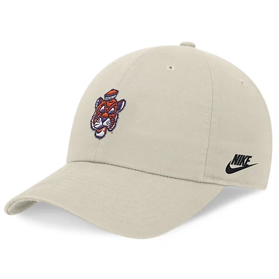 Men's Nike Stone Clemson Tigers Legacy Club Swoosh Performance Adjustable Hat