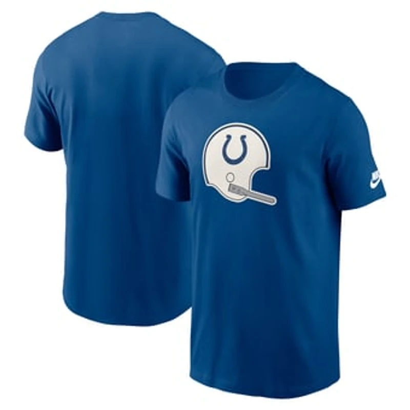 Men's Nike Royal Indianapolis Colts Rewind Logo Essential T-Shirt