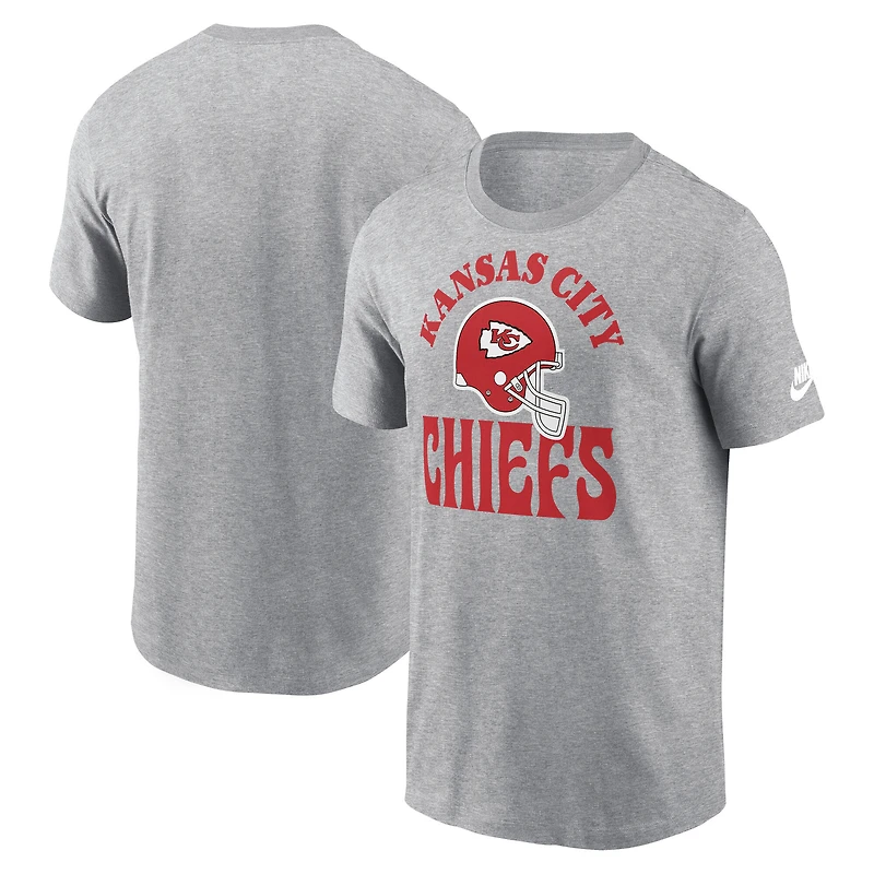 Men's Nike Gray Kansas City Chiefs Rewind Groove Essential T-Shirt