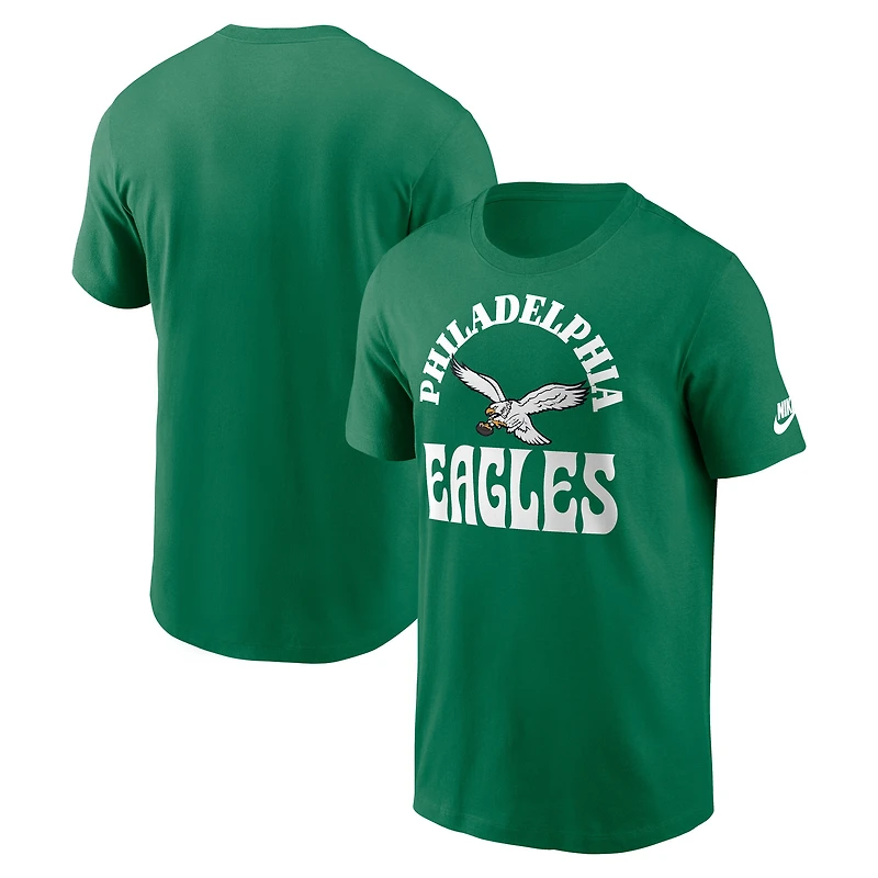 Men's Nike Kelly Green Philadelphia Eagles Rewind Groove Essential T-Shirt