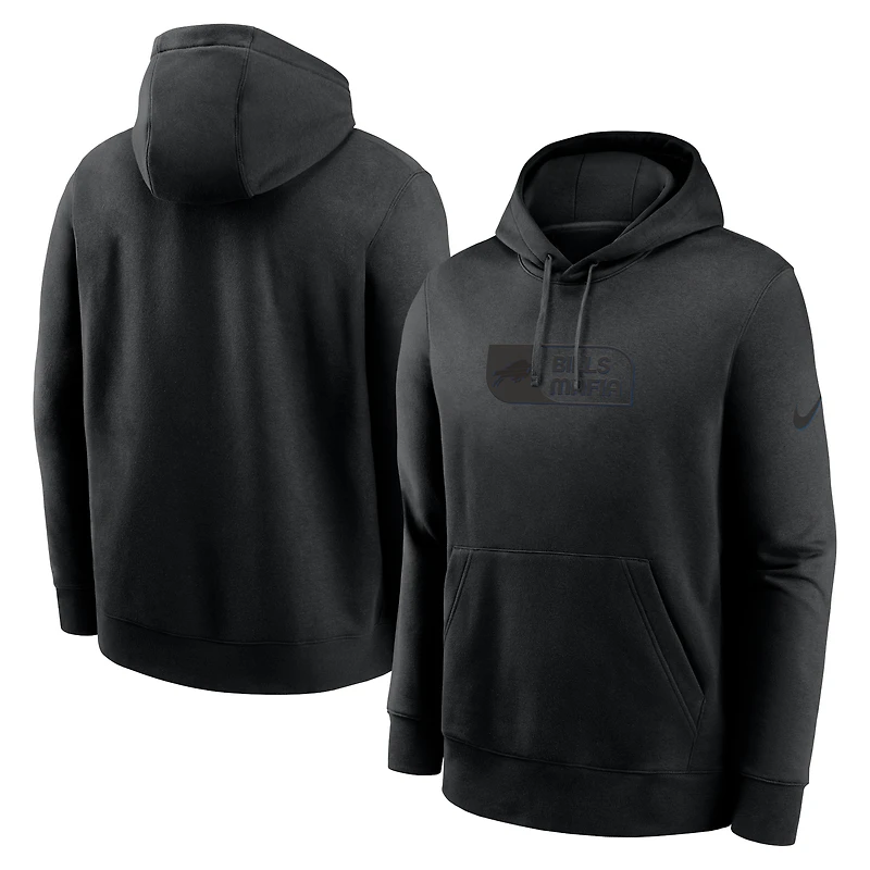 Men's Nike Black Buffalo Bills Edge Pack French Terry Club Pullover Hoodie