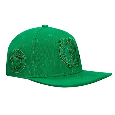 Men's Pro Standard Kelly Green Boston Celtics Triple Tonal Snapback Hat