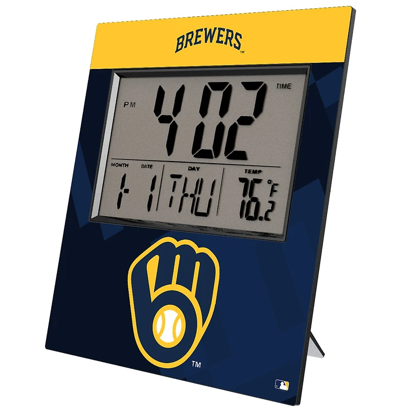 Keyscaper Milwaukee Brewers Digital Desk Clock