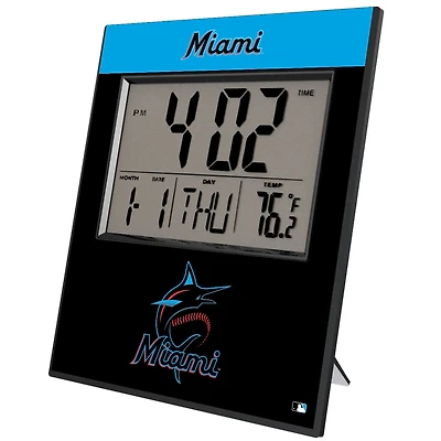 Keyscaper Miami Marlins Digital Desk Clock