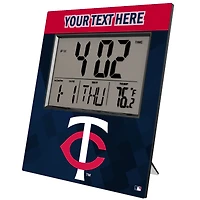 Keyscaper Minnesota Twins Personalized Digital Desk Clock