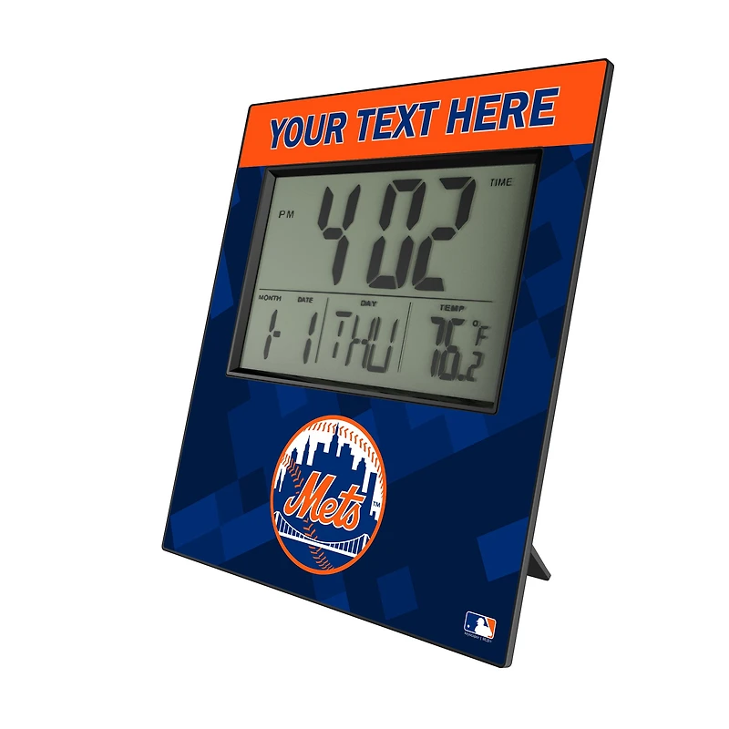 Keyscaper New York Mets Personalized Digital Desk Clock