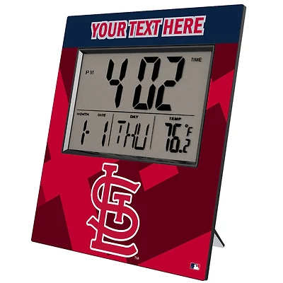 Keyscaper St. Louis Cardinals Personalized Digital Desk Clock