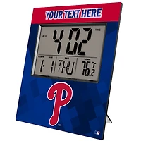 Keyscaper Philadelphia Phillies Personalized Digital Desk Clock