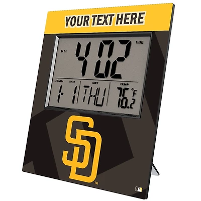 Keyscaper San Diego Padres Personalized Digital Desk Clock