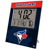 Keyscaper Toronto Blue Jays Personalized Digital Desk Clock
