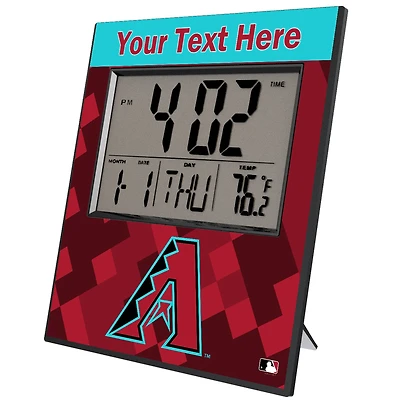 Keyscaper Arizona Diamondbacks Personalized Digital Desk Clock
