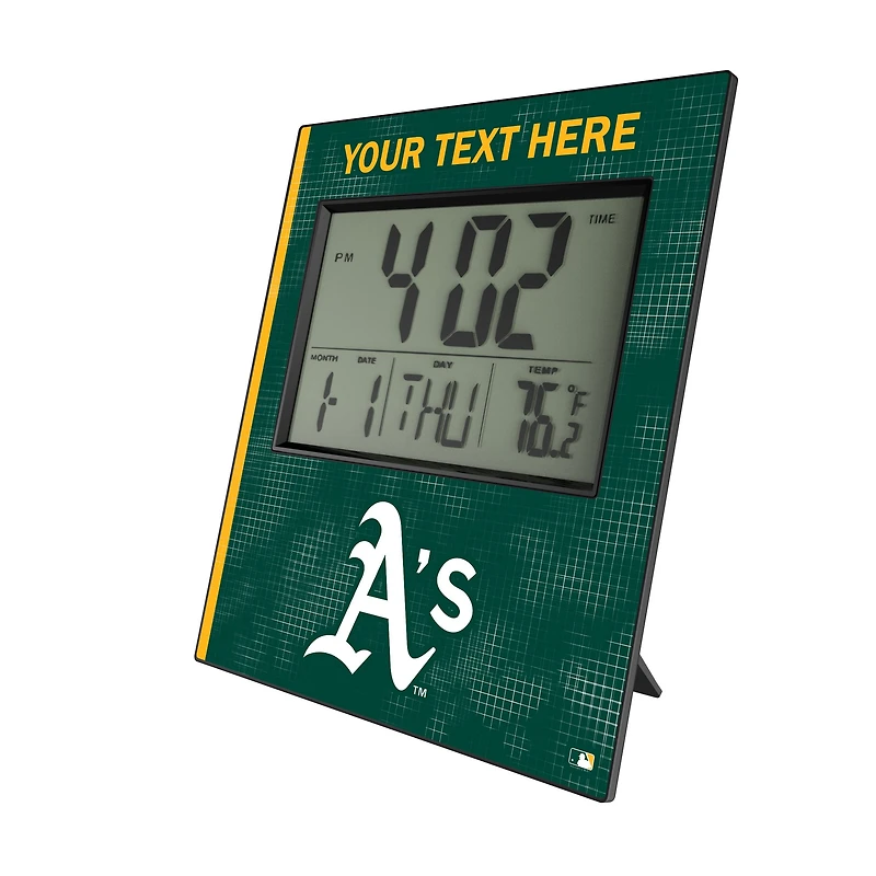 Keyscaper Athletics Personalized Digital Desk Clock
