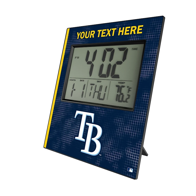 Keyscaper Tampa Bay Rays Personalized Digital Desk Clock