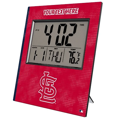 Keyscaper St. Louis Cardinals Personalized Digital Desk Clock