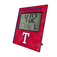 Keyscaper Texas Rangers Personalized Digital Desk Clock