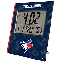 Keyscaper Toronto Blue Jays Personalized Digital Desk Clock
