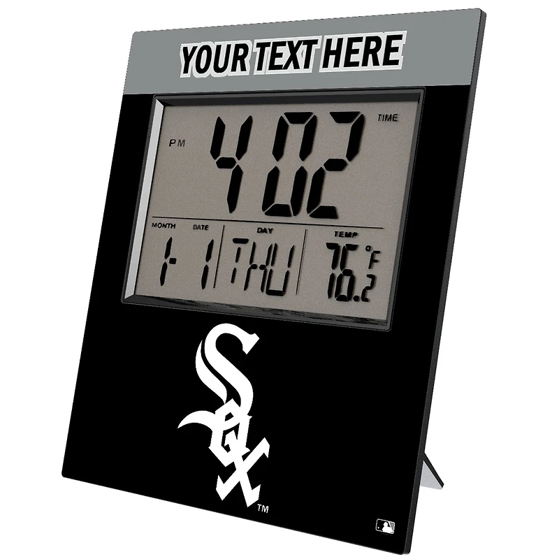 Keyscaper Chicago White Sox Personalized Digital Desk Clock