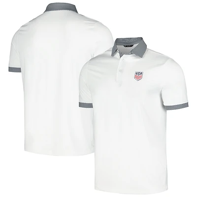 Men's Levelwear White USMNT Thomas Performance Polo