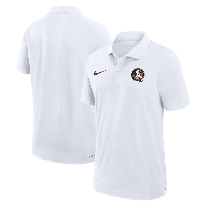Men's Nike White Florida State Seminoles 2024 Sideline Woven Performance Polo