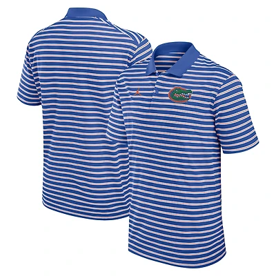 Men's Jordan Brand Royal/White Florida Gators Primetime Victory Striped Dri-FIT Polo
