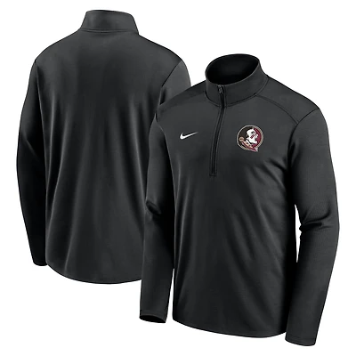 Men's Nike  Black Florida State Seminoles Primetime Pacer Performance Half-Zip Top