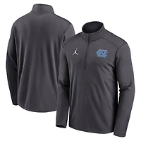 Men's Jordan Brand  Anthracite North Carolina Tar Heels Primetime Pacer Performance Half-Zip Top