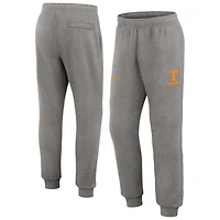 Men's Nike Heather Gray Tennessee Volunteers Primetime Club Fleece Jogger Pants