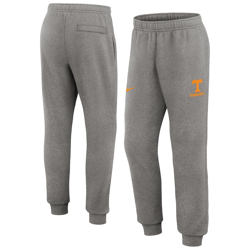 Men's Nike Heather Gray Tennessee Volunteers Primetime Club Fleece Jogger Pants