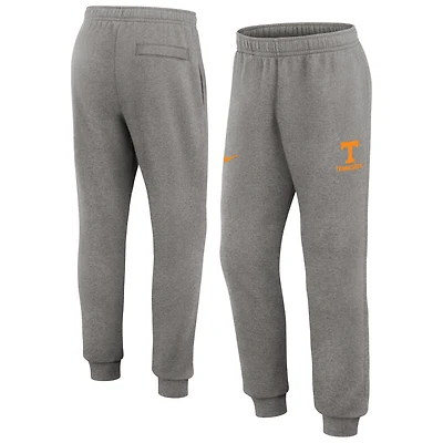 Men's Nike Heather Gray Tennessee Volunteers Primetime Club Fleece Jogger Pants