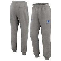 Men's Nike Heather Gray Kentucky Wildcats Primetime Club Fleece Jogger Pants