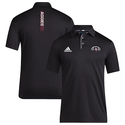 Men's adidas Black Texas A&M Aggies Coaches Polo
